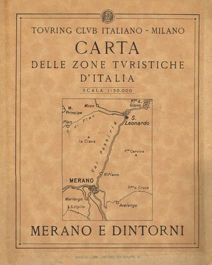 Carta delle zone turistiche d'italia - copertina