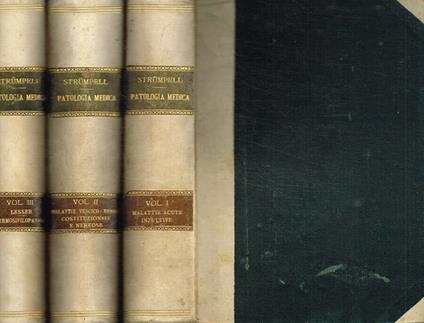 Trattato di Patologia speciale medica e terapia. Manuale delle malattie cutanee e venereo-sifilitiche vol.1/I/II, vol.2/I/II, 3/I/II - copertina