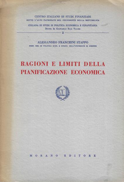 Ragioni e limiti della pianificazione economica - copertina