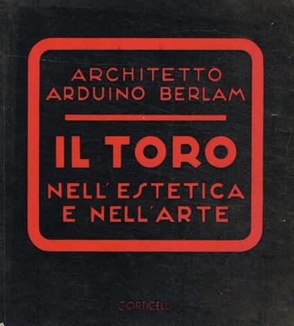 Il toro nell'estetica e nell'arte - copertina