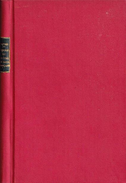 Abrégé du recueil de mots francais - copertina