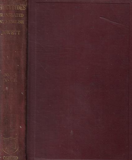 Thucydides vol. II - copertina