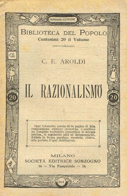 Il razionalismo - copertina
