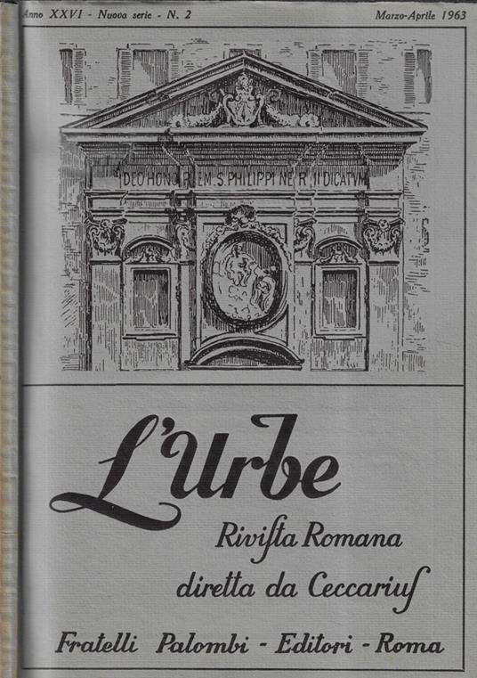 L' urbe anno 1963 n. 2 - copertina