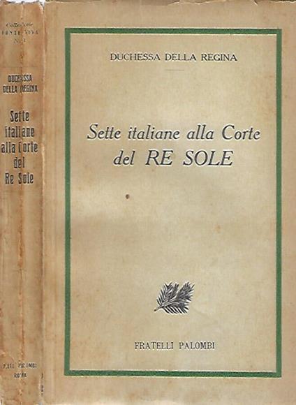 Sette italiane alla Corte del Re Sole - copertina