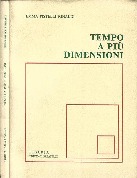 Tempo a più dimensioni - copertina