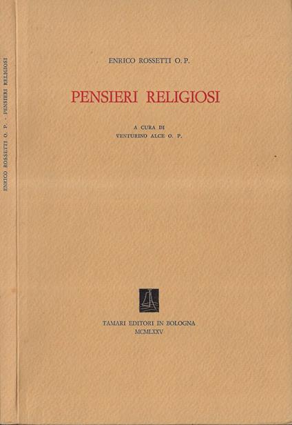 Pensieri religiosi - copertina