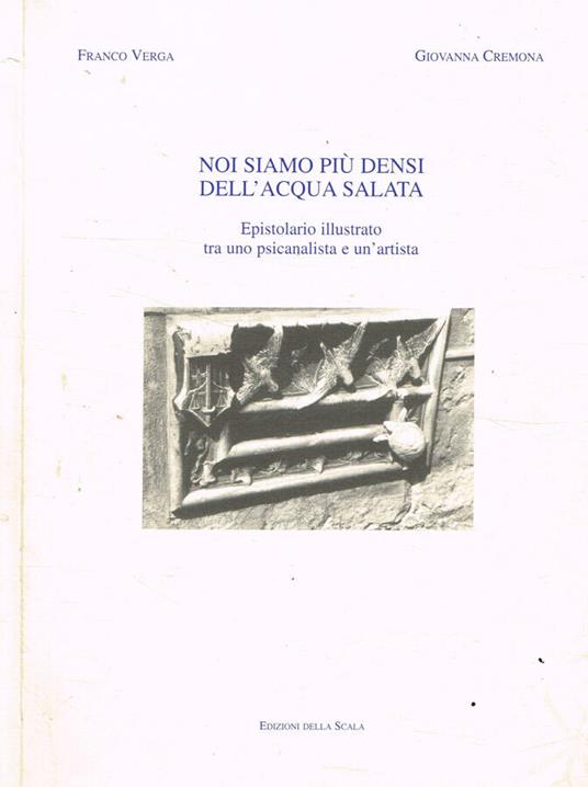 Noi siamo più densi dell'acqua salata - copertina