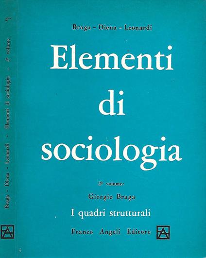 Elementi di sociologia - copertina