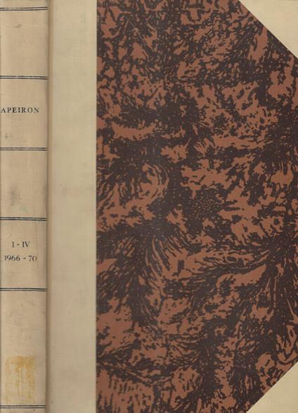 Apeiron Volume I-IV 1966-1970 - copertina