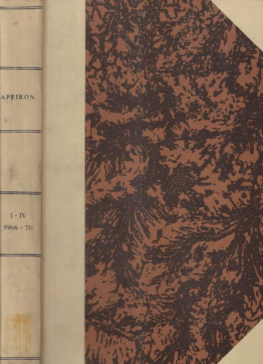Apeiron Volume I-IV 1966-1970 - copertina