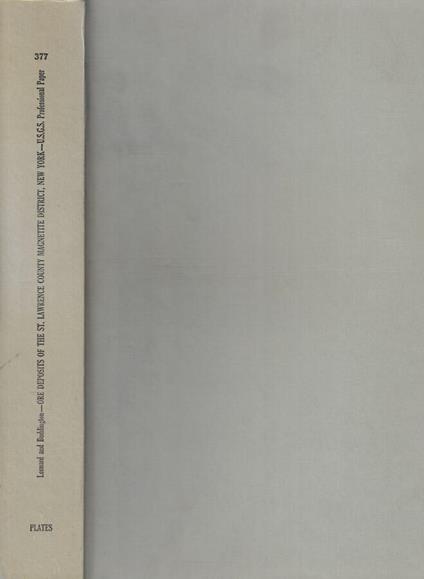 Ore deposits of the St. Lawrence County Magnetite District, New York - copertina