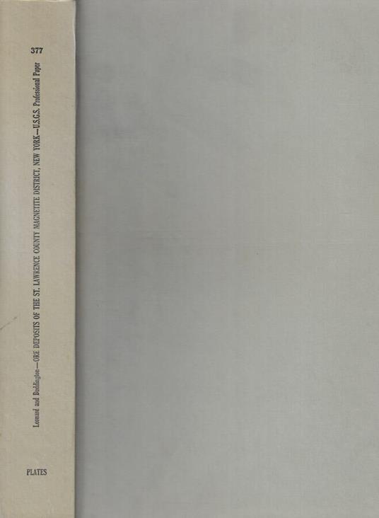 Ore deposits of the St. Lawrence County Magnetite District, New York - copertina