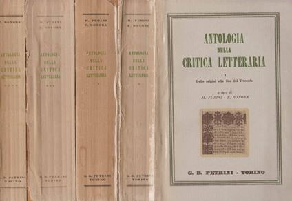 Antologia della critica letteraria - copertina