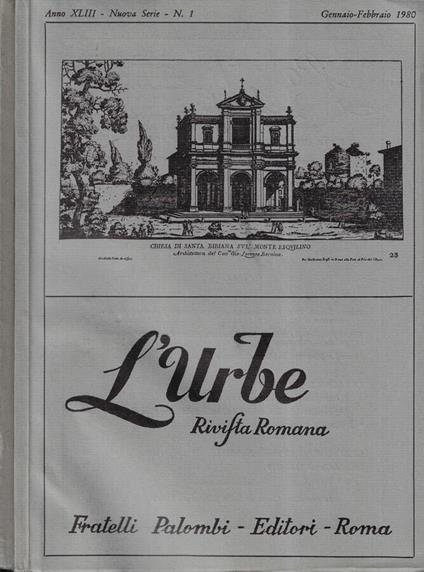 L' urbe anno 1980 n. 1, 6 - copertina