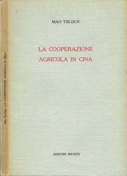 La cooperazione agricola in Cina - copertina