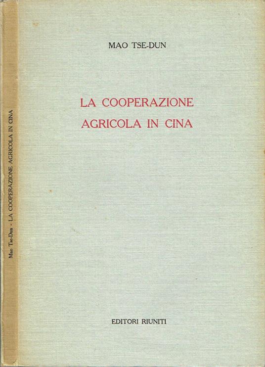 La cooperazione agricola in Cina - copertina