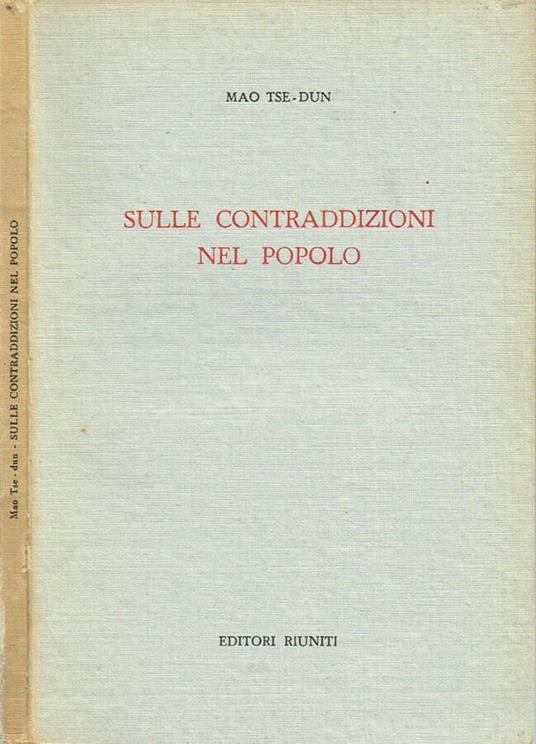 Sulle contraddizioni nel popolo - copertina