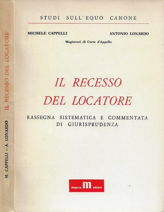Il recesso del locatore - copertina