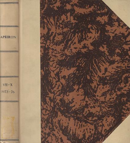 Apeiron Volume VII-X 1973-1976 - copertina