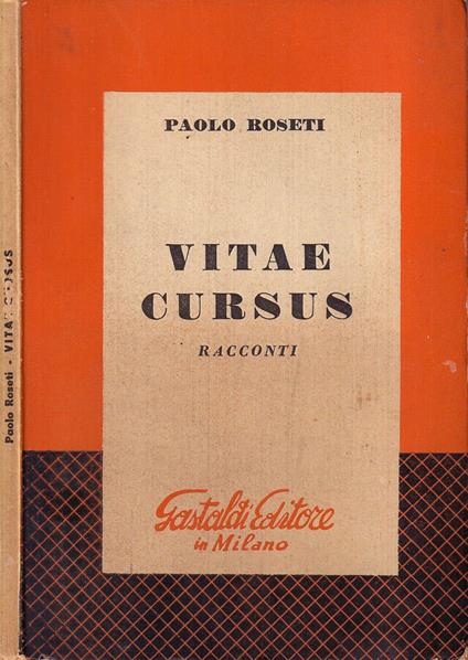 Vitae cursus - copertina