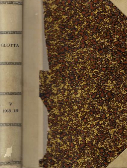 Glotta Anno 1913-1914 - copertina