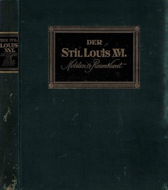 Der Stil Louis XVI - copertina