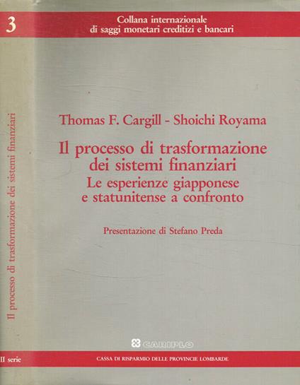 Il processo di trasformazione dei sistemi finanziari - copertina