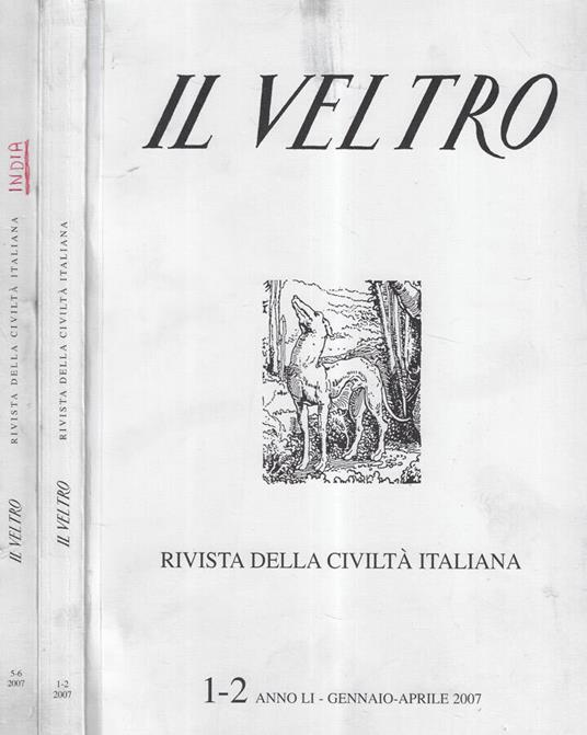 Il veltro anno 2007 n. 1-2, 5-6 - copertina