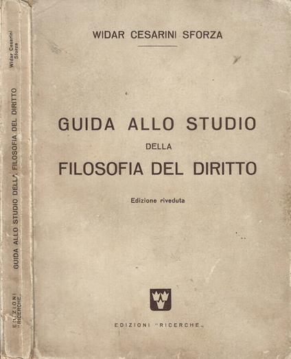 Guida allo studio della filosofia del diritto - copertina