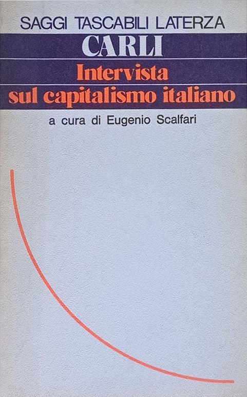 Intervista sul capitalismo italiano - Guido Carli - copertina