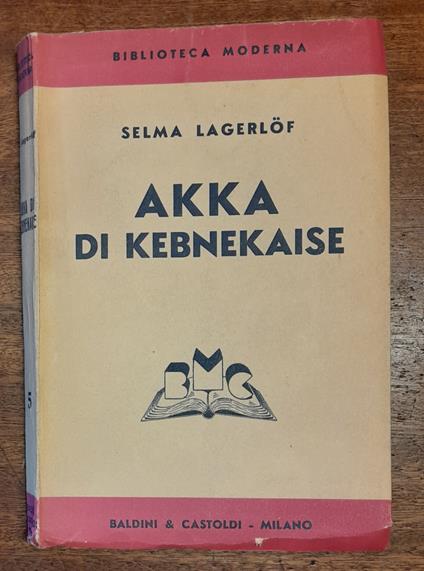 Akka Di Kebnekaise - Selma Lagerlof - copertina