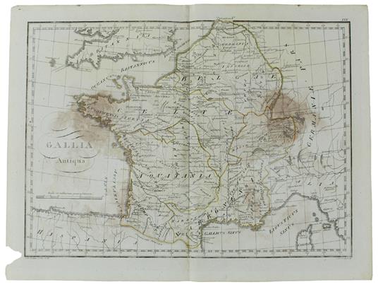 Gallia Antiqua Provenant De "Tabulae Geographicae Orbis Veteribus Noti", 1820 - Libraria Caes. Reg, Ad St Annae In Platea Joannis, Environ - 1820 - copertina