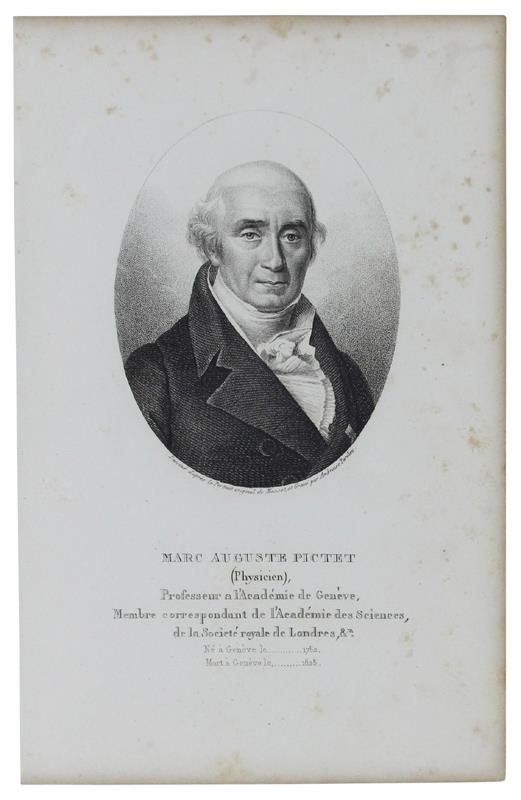 Portrait De Marc Auguste Pictet (Physicien) 1752-1825. Gravure Sur Acier Dessinée Et Gravée Par Ambroise Tardieu - 1825 - copertina