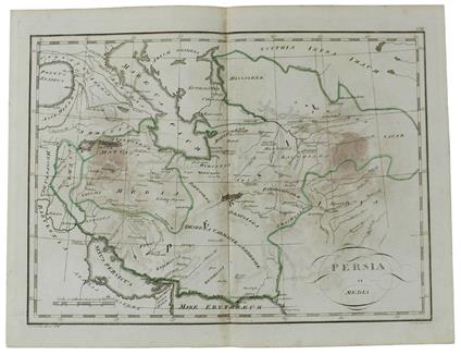 Persia Et Media Tratta Da "Tabulae Geographicae Orbis Veteribus Noti", Circa 1820 - Carta Geografica D'epoca - copertina