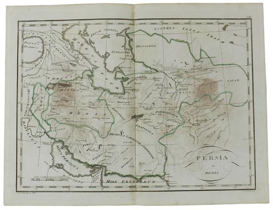 Persia Et Media Tratta Da "Tabulae Geographicae Orbis Veteribus Noti", Circa 1820 - Carta Geografica D'epoca - copertina