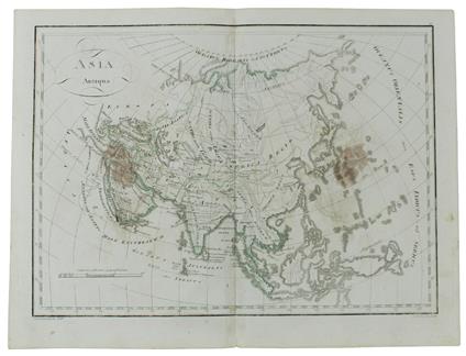 Asia Antiqua Tratta Da "Tabulae Geographicae Orbis Veteribus Noti", Circa 1820 - Carta Geografica D'epoca - copertina
