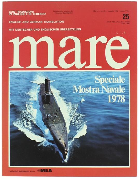 Mare. Anno Viii - N. 25. Speciale Mostra Navale 1978 - copertina