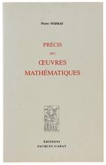 Precis Des Oeuvres Mathematiques