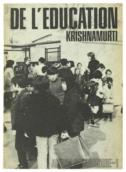 De L'education - Jiddu Krishnamurti - copertina