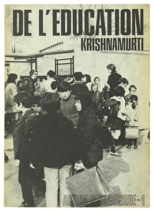 De L'education - Jiddu Krishnamurti - copertina