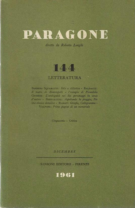 Paragone 144 - copertina