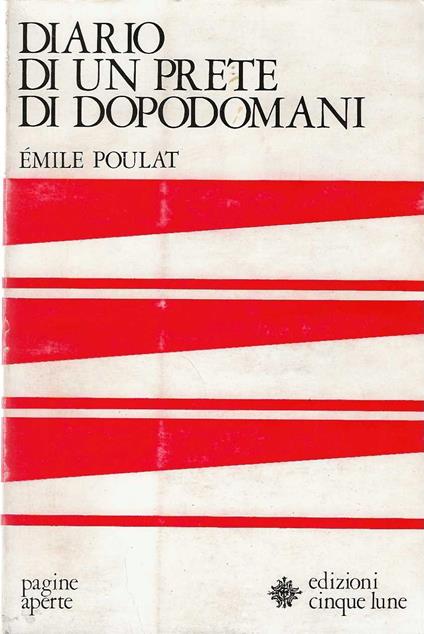 Diario di un prete di dopodomani - Emile Poulat - copertina