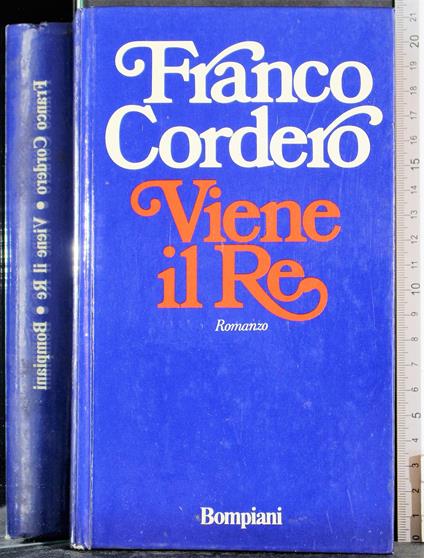 Viene il re - Franco Cordero - copertina