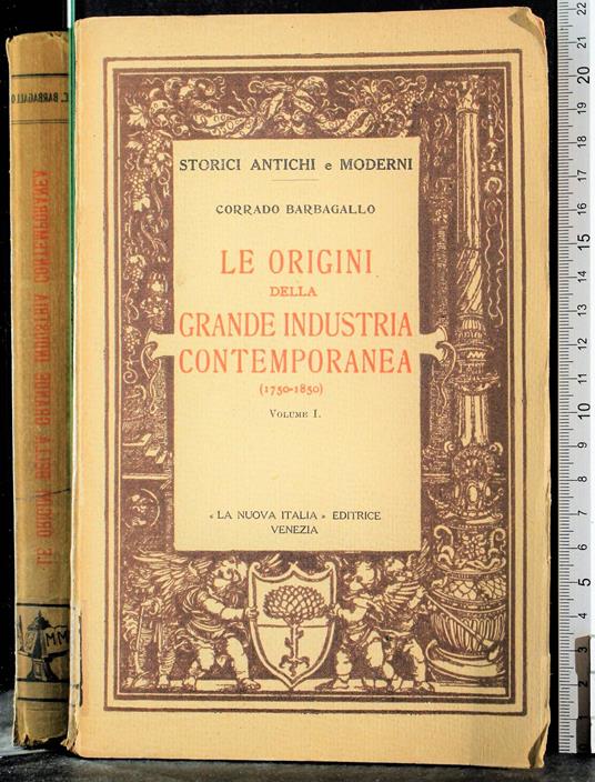 Le origini della grande industria contemporanea 1 - Barbagallo - copertina
