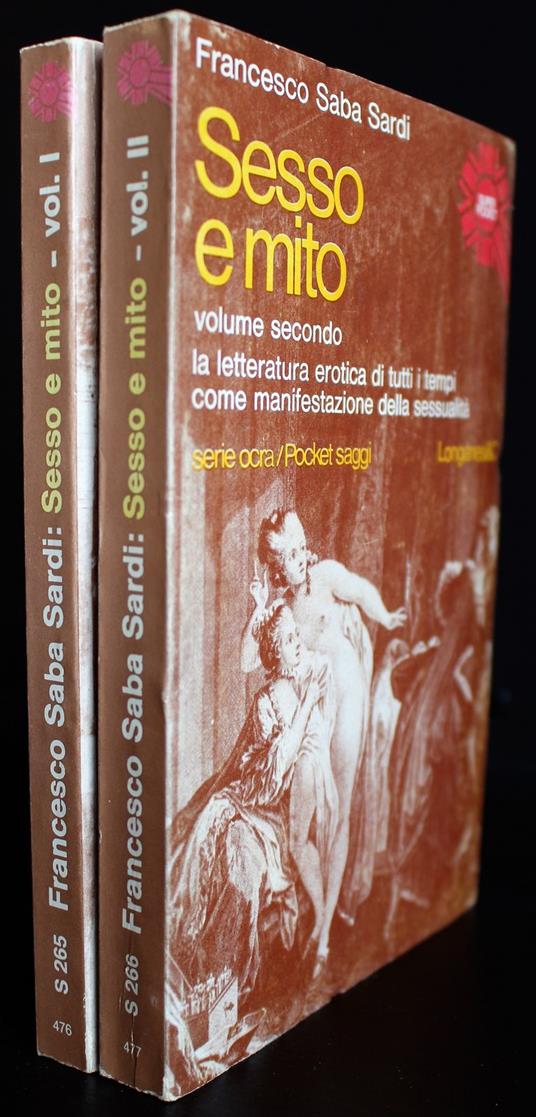 Sesso e mito. 2 Volumi - Francesco Saba Sardi - copertina