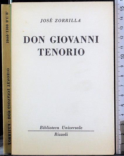 Don Giovanni Tenorio - copertina