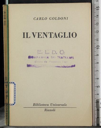 Il ventaglio - Carlo Goldoni - copertina