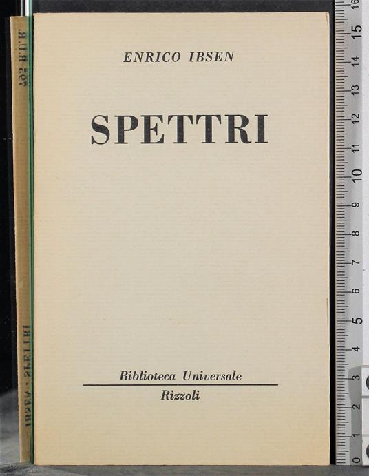 Spettri - Henrik Ibsen - copertina