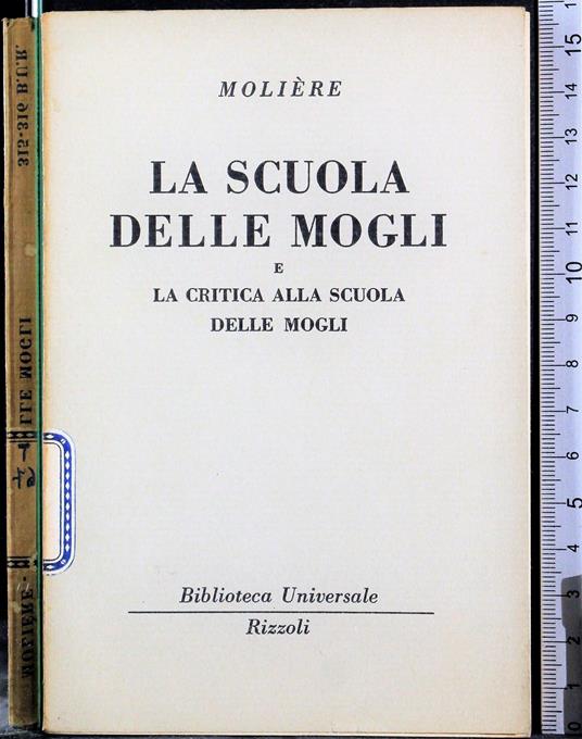 scuola delle mogli - Molière - copertina